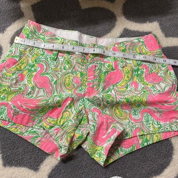 Lilly Pulitzer Paisley Flamingo 🦩 Callahan Shorts - Picture 10 of 11